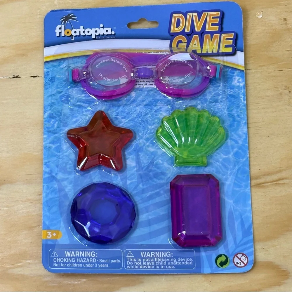 🏊 Floatopia Dive Game – Pool Diving Toys w Goggles & Gemstones (NEW)
